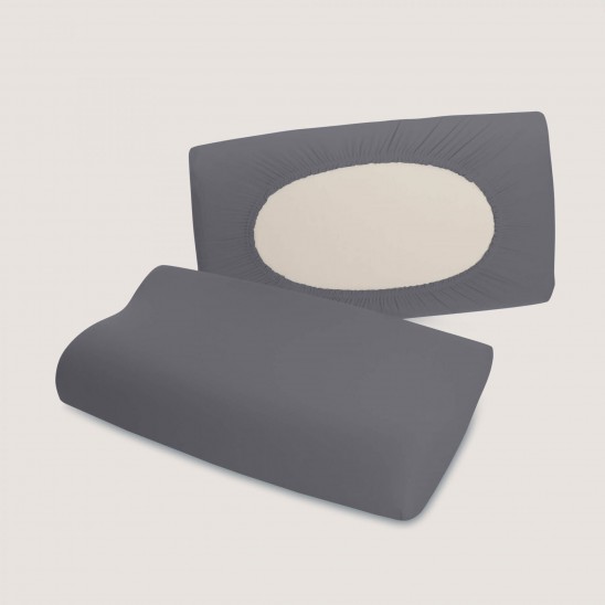 FleXibel pagalvės užvalkalas su guma pilkas